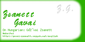 zsanett gavai business card